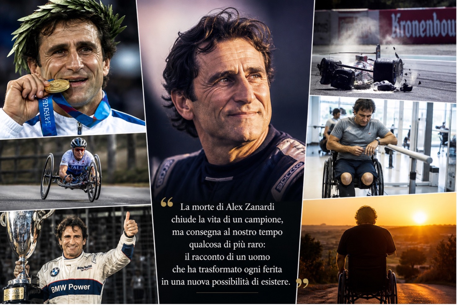 Grazie Alex Zanardi per quegli occhi che ridono!