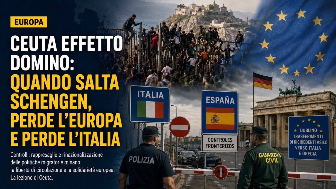 Dopo Ceuta, la corrida di Schengen: quando il sovranismo presenta il conto all’Italia