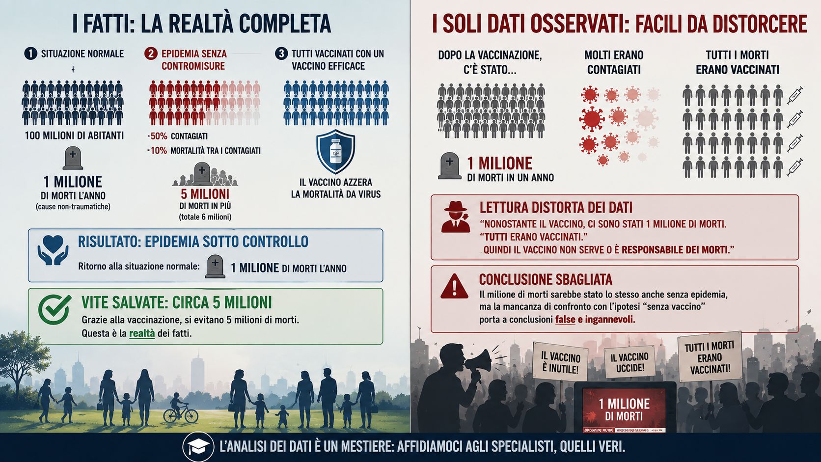 È possibile trarre conclusioni false da dati veri?
