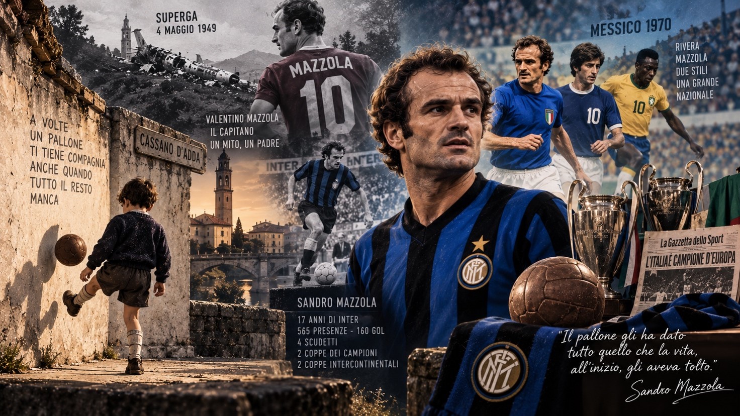 Scompare Sandro Mazzola: un uomo perbene che tirava calci al pallone